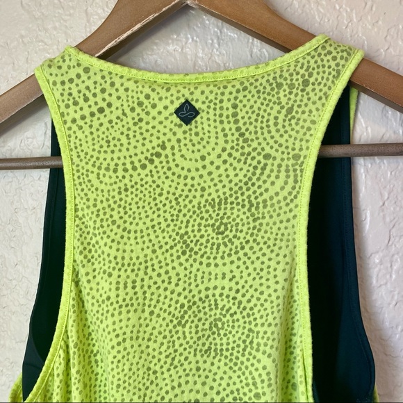 {Prana} Athletic Mika Neon Yellow Tank Size Small - Picture 8 of 9